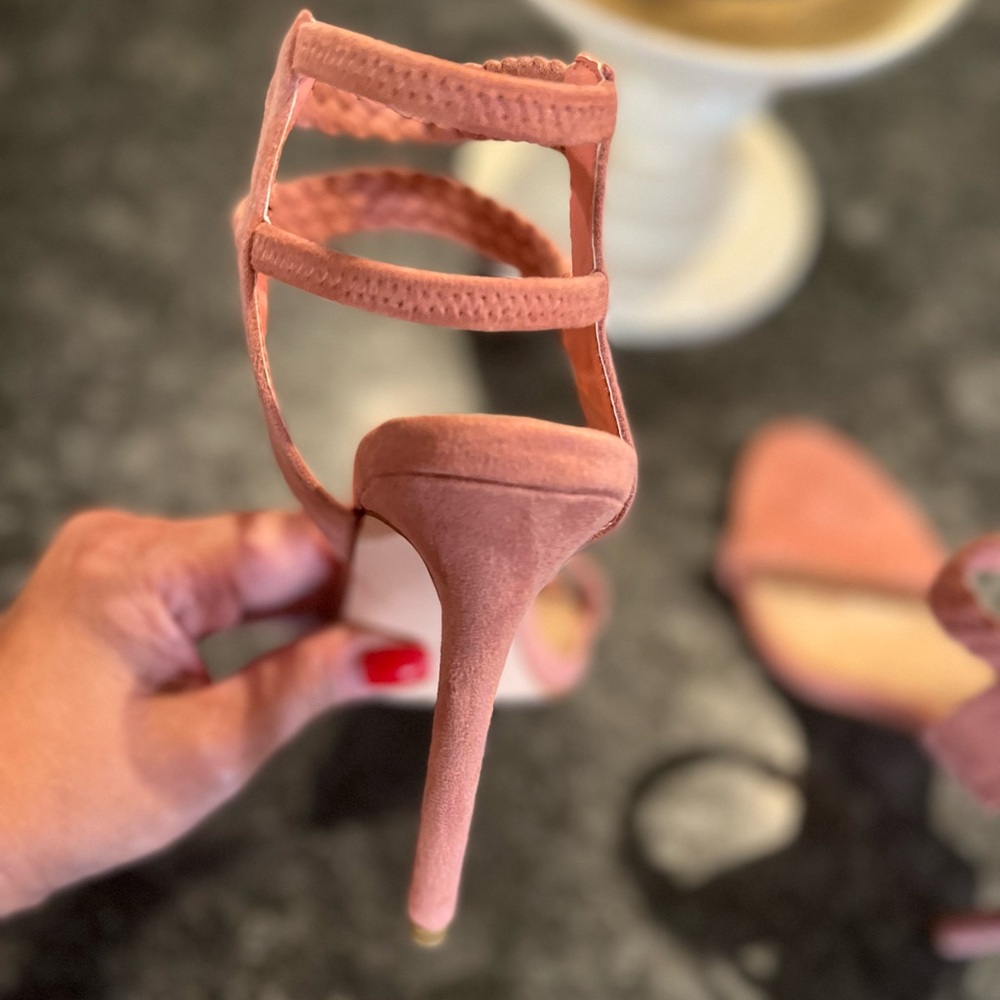 Fashion Nova Set Fire Heeled Sandal - Blush (NWOB) - Picture 13 of 15